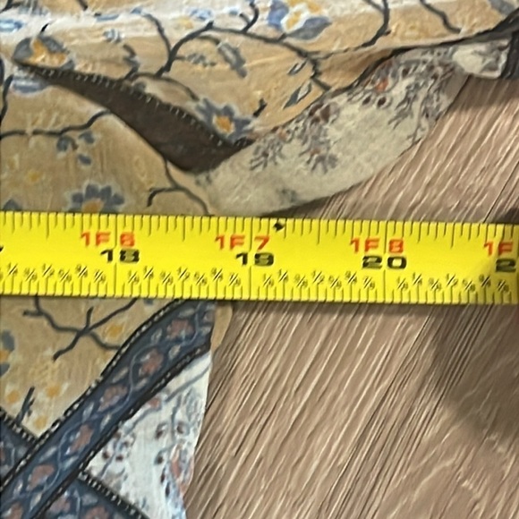 American Eagle Women’s Mesh Tunic Medium Paisley Floral Bohemian Hippie - Picture 15 of 17